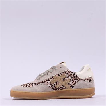 Another Trend Iconic II Gumsole Trainer - Beige Leopard Combi